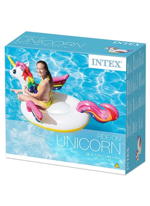Intex - Unicorn Ride-On Inflatable Pool Float 201x140x97 cm - 57561EP