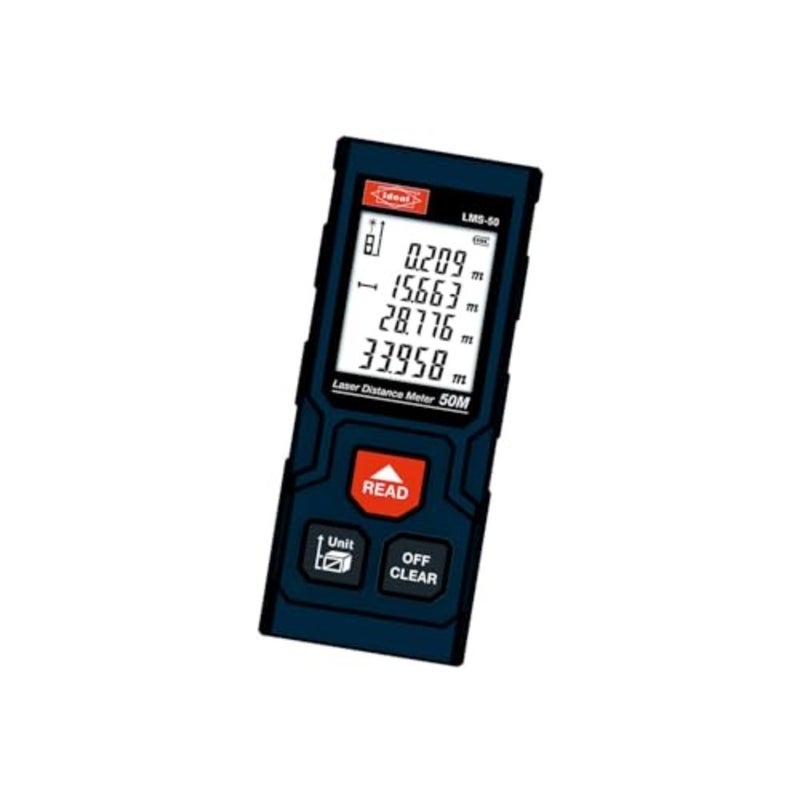 - Laser Measure 50M Range - 4 Measurement Modes, 2x AAA Battery included, Compact design, Certified by FDA, UKCA, FCC, CE, CB. - Image 1