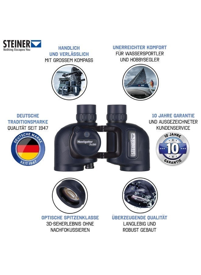 Steiner Navigator 7x50c Compass Marine Binocular - Image 3