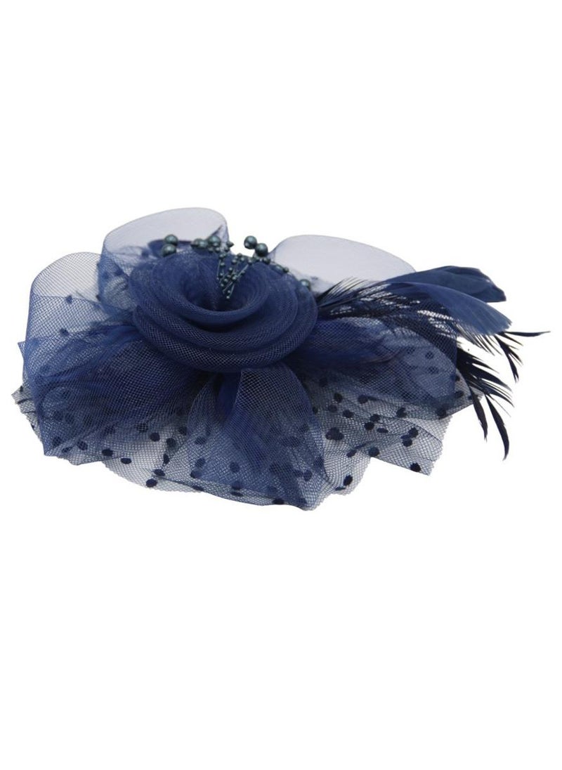 دىدانيالا قبعة دانييلا موناليزا للنساء لحفلات الشاي - أزرق داكن - Image 3