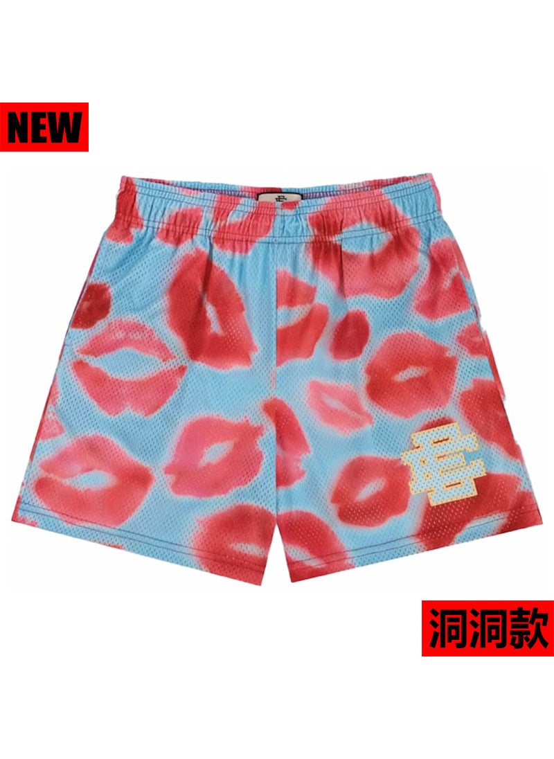 Generic - EE Casual Summer Shorts Mens Gym Run Basketball Light blue - Image 1