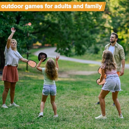 Qrooper Toss and Catch Ball Set Toddler Baseball Training Glove Pool Beach Toys for Kids 3 4 5 6 7 8 Years Old Boys Girls Birthday Gifts Soft Sticky Balls Yard Outdoor Games for for Adults Family - Image 5