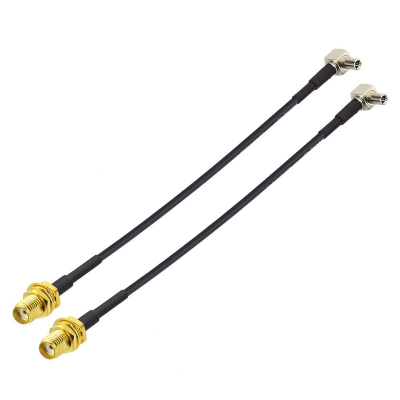 Bingfu 4G LTE Antenna Adapter TS9 Connector to SMA Female Coaxial Pigtail Cable 15cm 6 inch (2-Pack) Compatible with 4G LTE Mobile Broadband Modem Mobile Hotspot MiFi Router USB Modem Dongle Adapter - Image 1