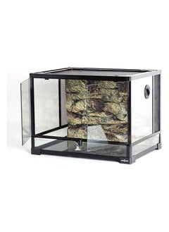 REPTI ZOO 34 Gallon Large Reptile Glass Terrarium Tank with Foam Backgrounds,Double Hinge Door with Screen Ventilation Reptile Terrarium 24" x 18" x 18"(Knock-Down) - pzsku/ZE18F330D57930C2B68D4Z/45/1741237500/386df723-989f-468b-b8bc-8f6eabf070c0