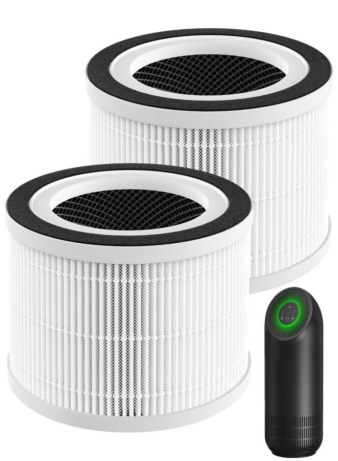 isinlive 2 Pack Hepa Replacement Filter Compatible with Afloia Fillo/Halo/for Mooka Allo, 3-in-1 HEPA Filtration for Afloia Air Puri-fier Filter Replacement - Image 1