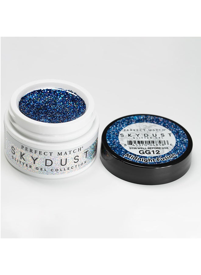 Lechat UV And LED Hard Builder Gel For Nail Design Glitter Extension Strengthening Sculpting Molding 0.5oz Midnight Fusion Sky Dust GG12 - Image 2