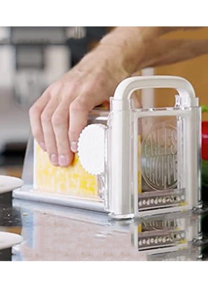 قطاعة الجبن للجبن الكتلي: قطاعة جبن الزبدة 4 في 1 المحمولة باليد، مجموعة قطاعة جبن متعددة الاستخدامات لتقطيع النقانق والسلطة والخضروات والخبز، سلك قطاعة الجبن للاستخدام المنزلي في المطبخ - Image 3