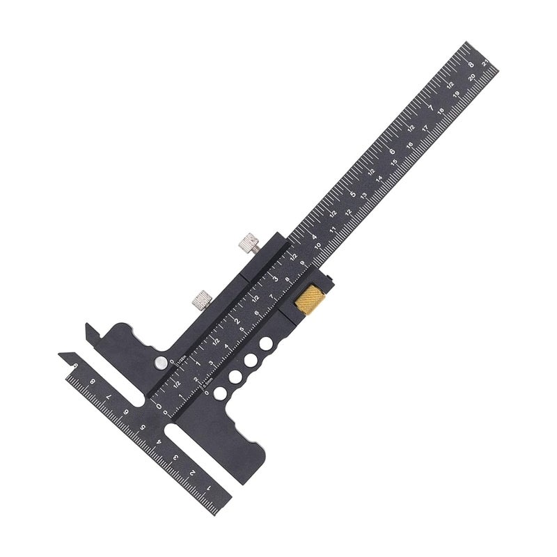 Stable inert material T Shaped Woodworking Ruler Aluminum Alloy Marking Gauge with 0100mm T Head and 0210mm Main Scale for Precision Measuring and Scribing All-round unified build Quick available purchase options Spec upgraded improved quality Compact design Affordable trusted craftsmanship Worldwide popular practical build Cost effective upgraded craftsmanship Easy assemble alternatives Flexible varied design General standard compliant quality Fast warehouse picking Repeated use resistant selected material Globally popular elegant design Salt resistant coating Different assemble options Scratch resistant Medium weight Consistent steady quality Assorted trendy color picks Global flexible sizing options General compatible design Confirmed available stock Wide use selected material Anti topple design - Image 5