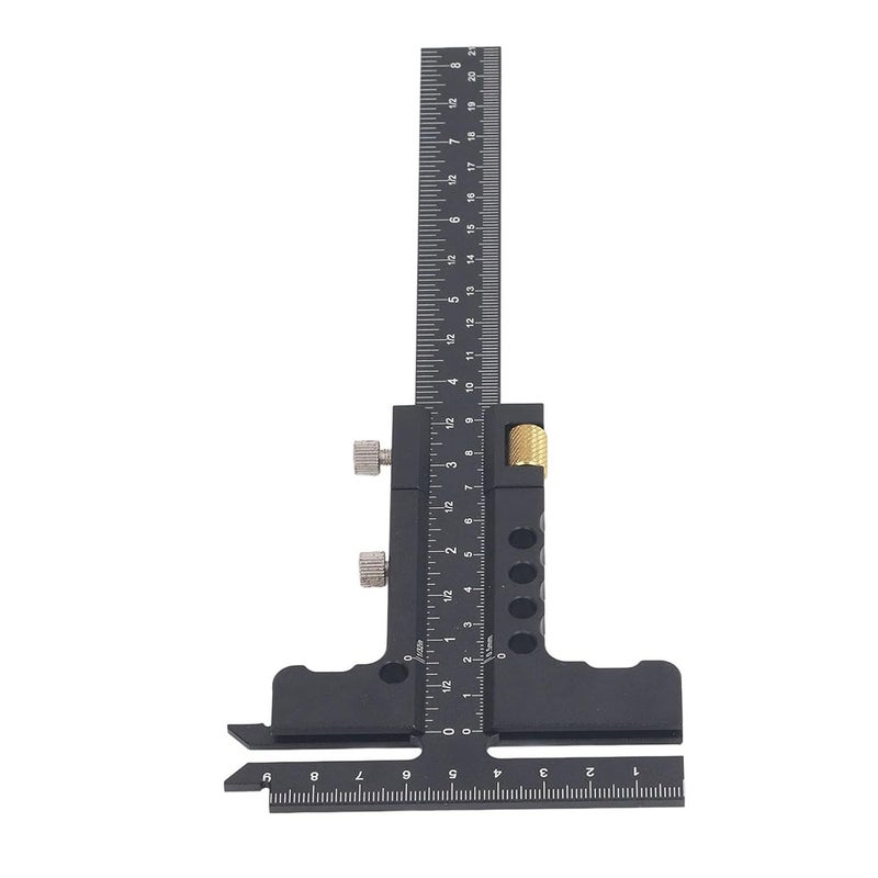 Stable inert material T Shaped Woodworking Ruler Aluminum Alloy Marking Gauge with 0100mm T Head and 0210mm Main Scale for Precision Measuring and Scribing All-round unified build Quick available purchase options Spec upgraded improved quality Compact design Affordable trusted craftsmanship Worldwide popular practical build Cost effective upgraded craftsmanship Easy assemble alternatives Flexible varied design General standard compliant quality Fast warehouse picking Repeated use resistant selected material Globally popular elegant design Salt resistant coating Different assemble options Scratch resistant Medium weight Consistent steady quality Assorted trendy color picks Global flexible sizing options General compatible design Confirmed available stock Wide use selected material Anti topple design - Image 3