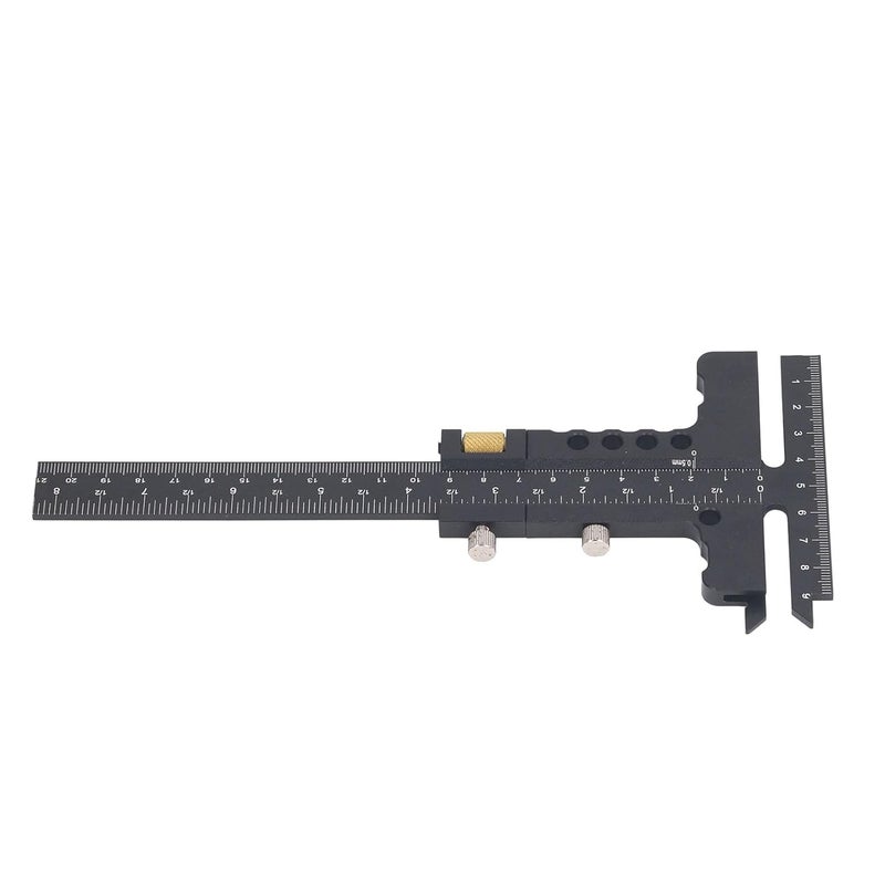 Stable inert material T Shaped Woodworking Ruler Aluminum Alloy Marking Gauge with 0100mm T Head and 0210mm Main Scale for Precision Measuring and Scribing All-round unified build Quick available purchase options Spec upgraded improved quality Compact design Affordable trusted craftsmanship Worldwide popular practical build Cost effective upgraded craftsmanship Easy assemble alternatives Flexible varied design General standard compliant quality Fast warehouse picking Repeated use resistant selected material Globally popular elegant design Salt resistant coating Different assemble options Scratch resistant Medium weight Consistent steady quality Assorted trendy color picks Global flexible sizing options General compatible design Confirmed available stock Wide use selected material Anti topple design - Image 2