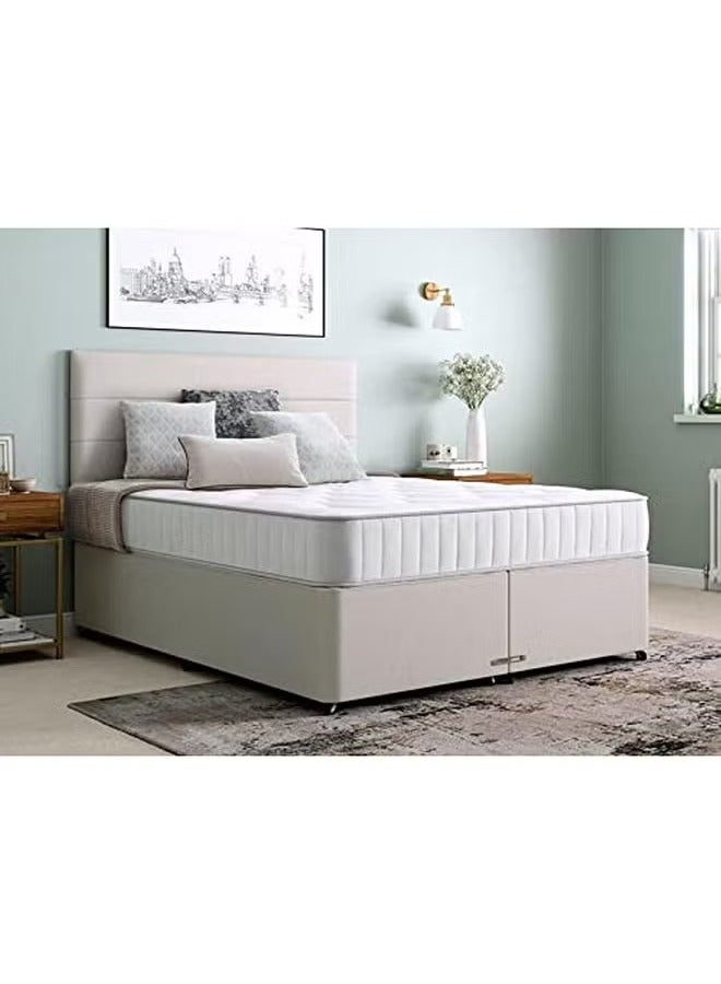 Galaxy Design Spring Star Medium Firm King Size Mattress Fit For All Sleepers 5 Year Full Warranty White 200x180x20 cm - Image 1