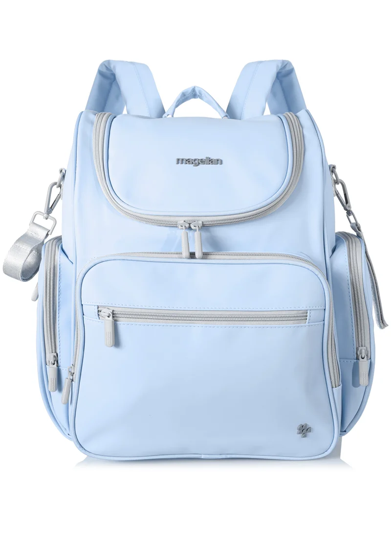 MAGELLAN Mommy One Step Collection Baby Gear Diaper Backpack 12 Inch  Nursing Bottle Bag 9 Inch and Pacifier Bag 3 Inch From Magellan 199MA203/3P-Blue
