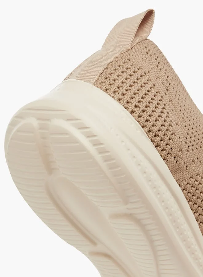 Flora Bella By Shoexpress Women's Textured Sneakers with Lace-Up Closure