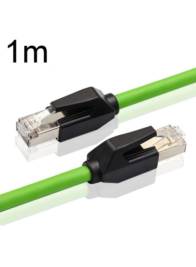 BURAQ 1m CAT6 Double Shielded Gigabit Industrial Cable Vibration-Resistant And Highly Flexible Drag Chain Cable - Image 1