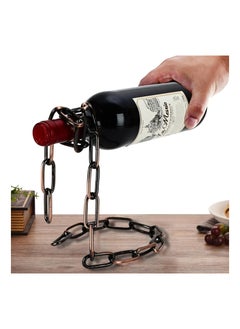 SYOSI Magic  Bottle Holder, Floating  Holder Steel Link Chain  Stand Air-Hanging  Rack Gravity Defying  Holder Illusion  Bottle Holder Chain  Bottle Stand for Kitchen Bar  - Image 1
