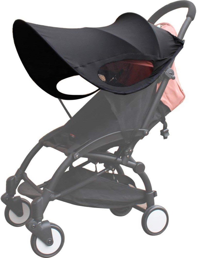 Iywish Baby Stroller Sun Shade Sun Protection Sun Shade for Strollers Car Seats Pram Pushchair Buggy Stroller Sunshade Parasol Sun Rain Shade Canopy Cover Awning Anti-UV Toddlers Stroller Canopy Sun Shade - Image 1