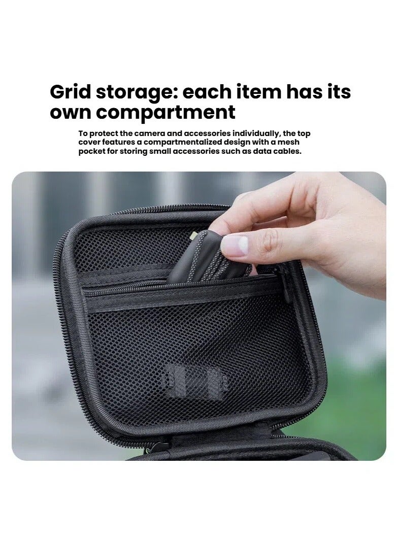 DJI OSMO Nano Storage Bag - Hard-Shell Canvas Camera Case Portable Handheld Design Multi-Accessory Storage Waterproof  Shockproof Protective Cover - Image 3