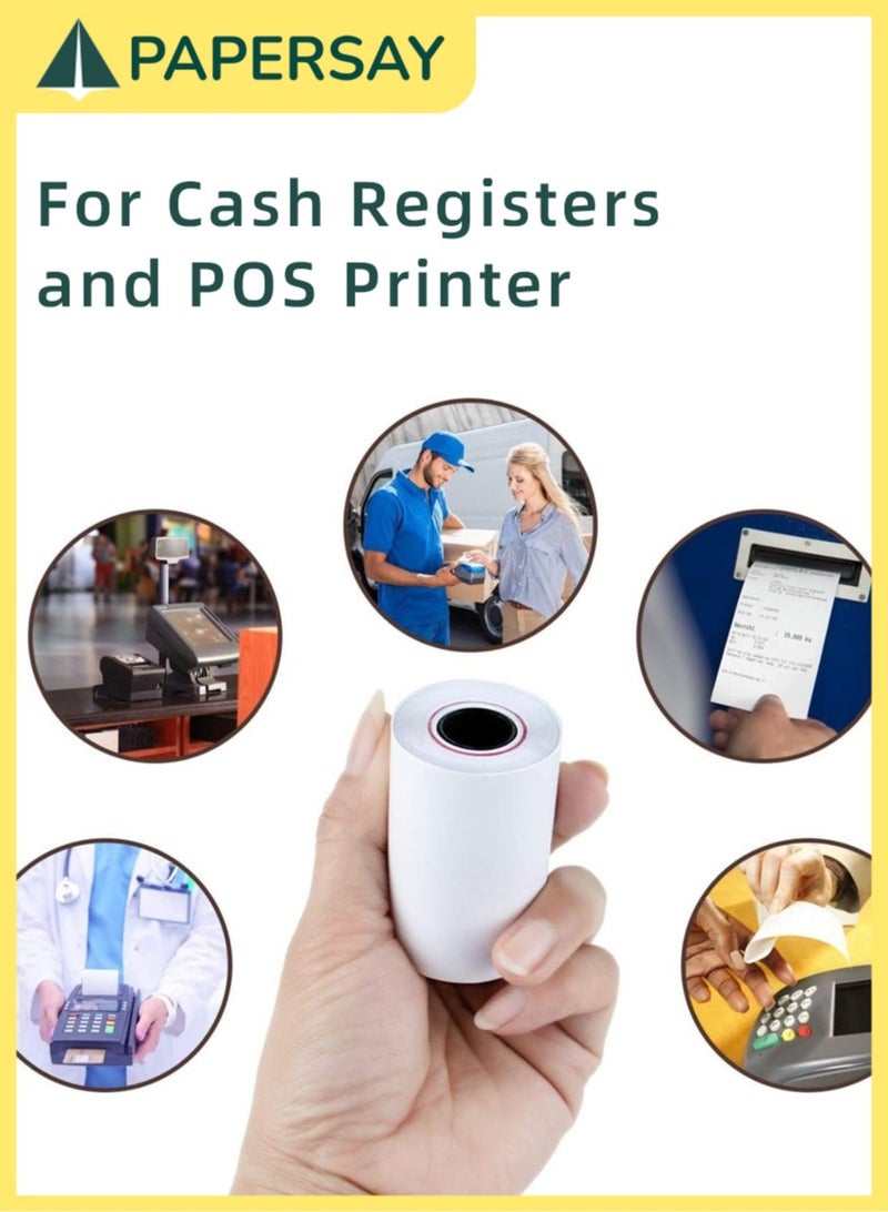 PAPERSAY 5 Rolls Thermal Printer Paper, 57 X 30mm, Featuring High Sensitivity, Water Resistance, BPA-free, Smooth, and Bright White Properties, Suitable for Thermal Receipt Printing. - Image 4