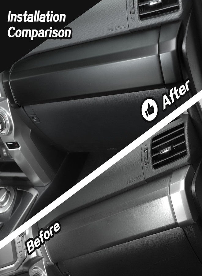 JeCar for 4Runner Center Console Dash Panel Cover Trim Interior Accessories for 2010-2023 Toyota 4Runner Passenger Side Dash Cover(Matte Black) - Image 3