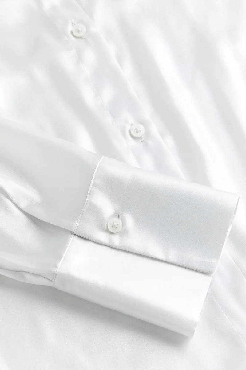 اتش اند ام Button Down Satin Shirt