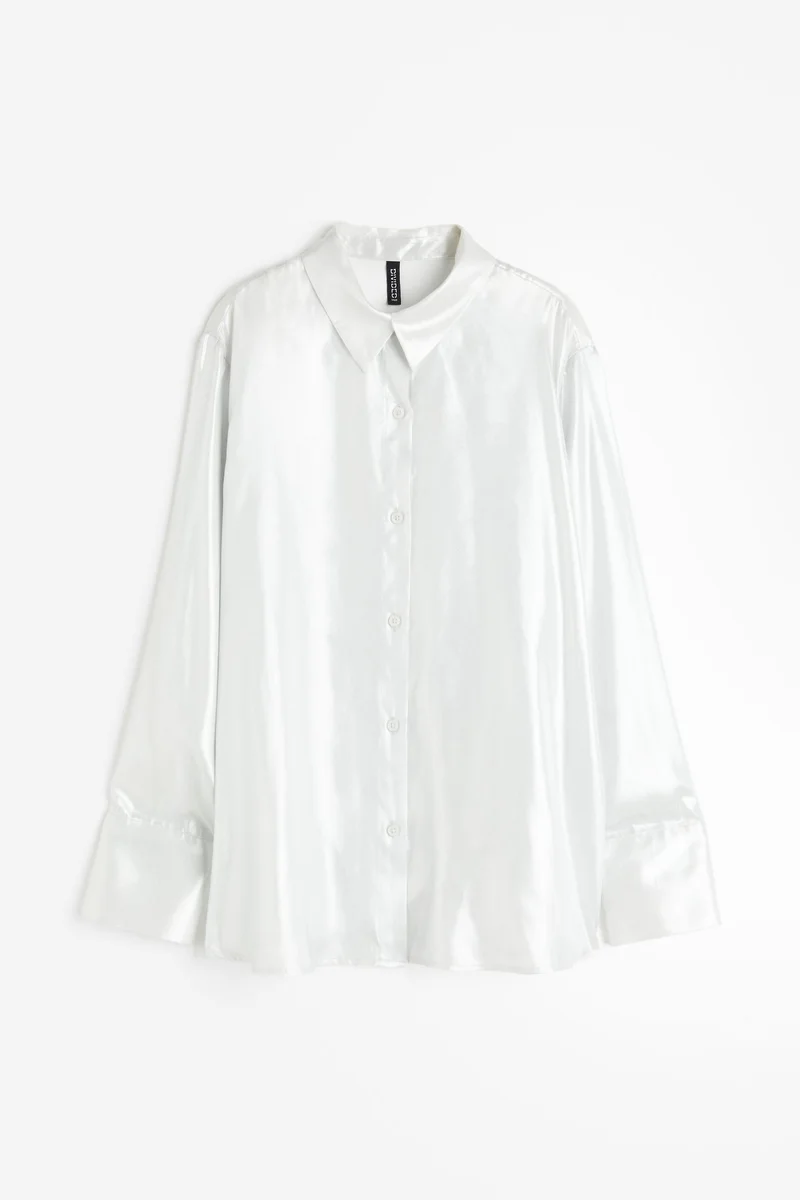 اتش اند ام Button Down Satin Shirt