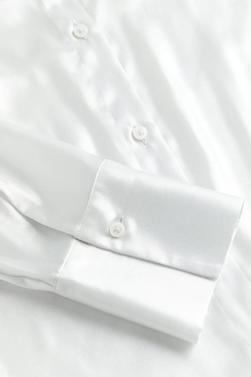 H&M Button Down Satin Shirt