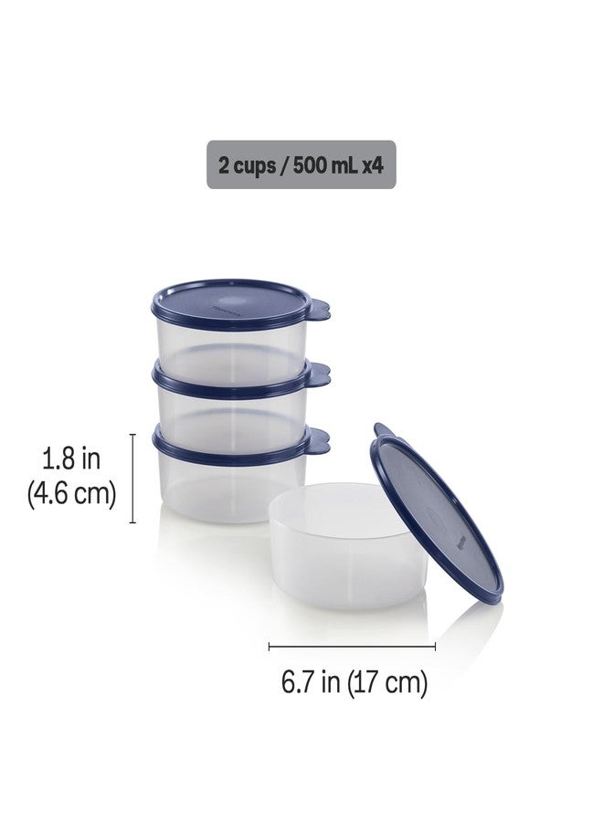 توبروير مجموعة أوعية تخزين الطعام من تابروير بيج وندرز، سعة 2 كوب، مكونة من 4 أوعية مع أغطية، آمنة للغسل في غسالة الأطباق وخالية من مادة BPA (4 أوعية، 4 أغطية) - Image 3