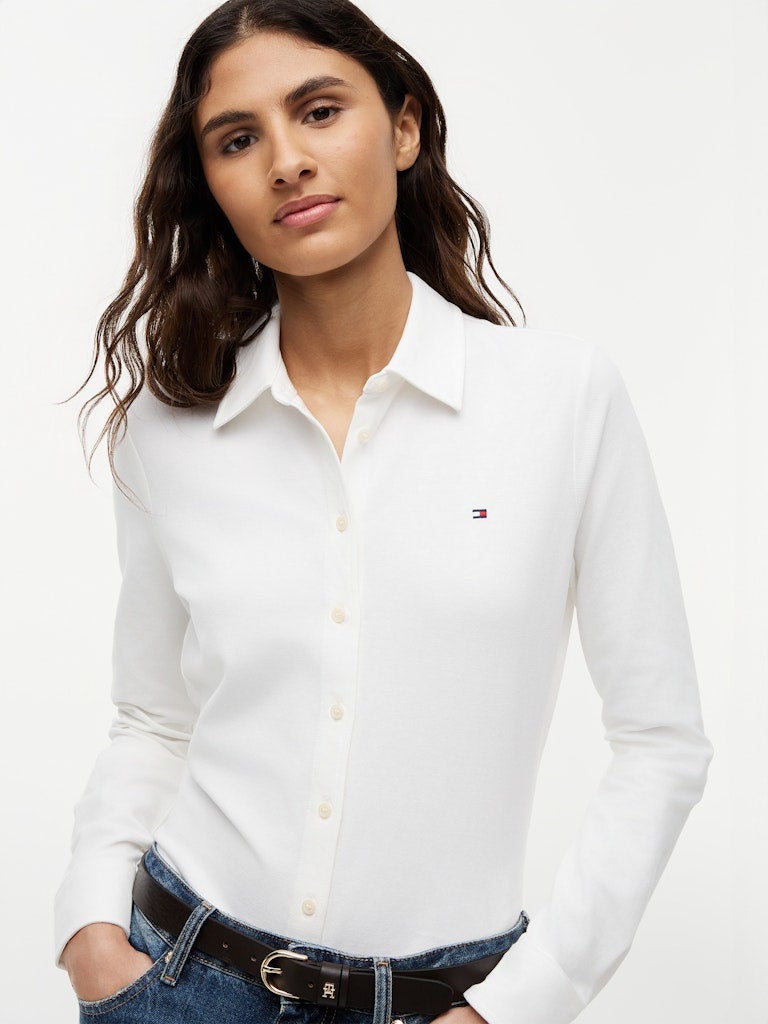 TOMMY HILFIGER 1985 Slim Fit Pique Shirt - Image 2