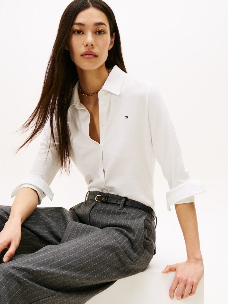 TOMMY HILFIGER 1985 Slim Fit Pique Shirt - Image 5