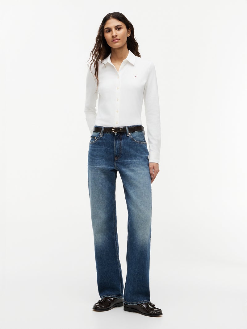 TOMMY HILFIGER 1985 Slim Fit Pique Shirt - Image 4