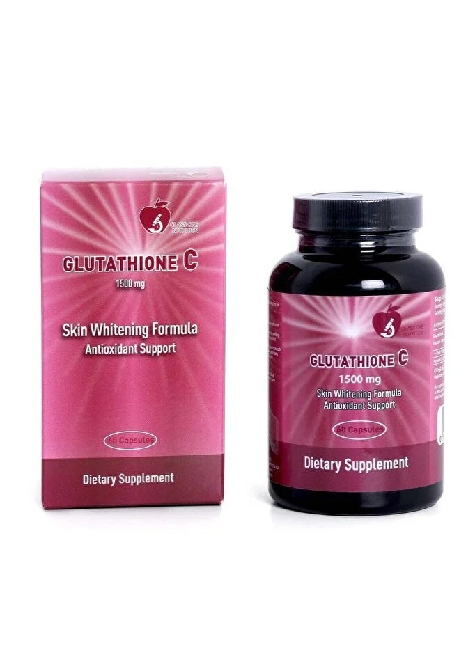 Classone Glutathione C 1500 mg for whitening and lightening the skin , Antioxidant - Pack of 60's - Image 1