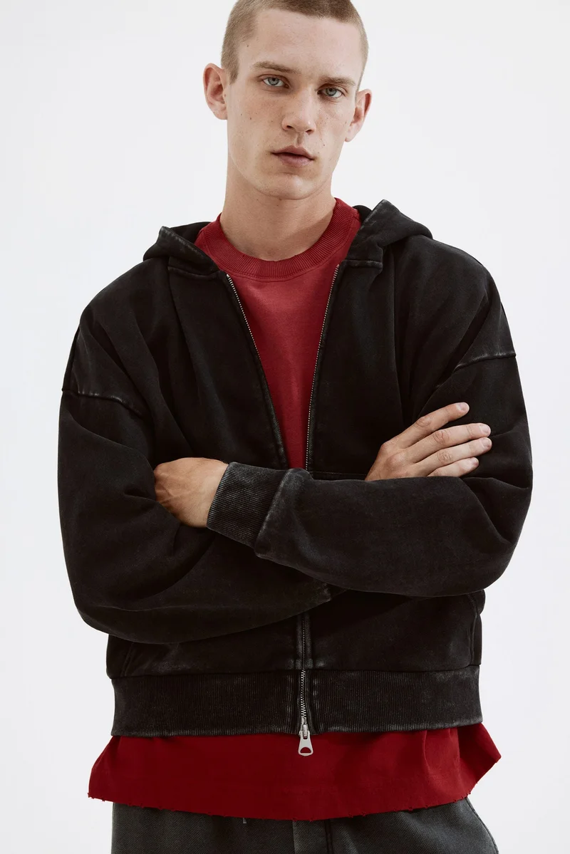 H&M Oversized Fit Zip-through hoodie