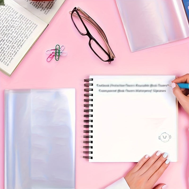 Transparent PVC Book Covers Pack Of 10 For School Holidays - Image 4
