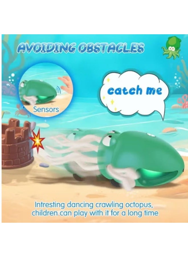 Dancing Octopus Toy for Boys and Girls Ages 1, 2, 3, 4, and 5; Electric Octopus Toys for Children Ages 12-18 Months; Moving Dancing Squid Toy for Toddlers; First Birthday Gifts for Children - Image 1