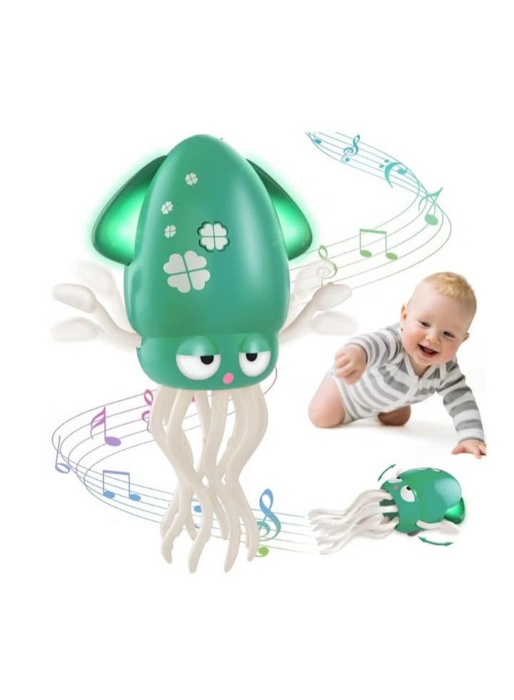 Dancing Octopus Toy for Boys and Girls Ages 1, 2, 3, 4, and 5; Electric Octopus Toys for Children Ages 12-18 Months; Moving Dancing Squid Toy for Toddlers; First Birthday Gifts for Children - Image 2