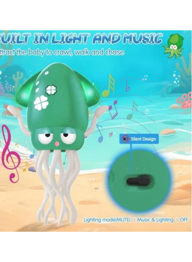 Dancing Octopus Toy for Boys and Girls Ages 1, 2, 3, 4, and 5; Electric Octopus Toys for Children Ages 12-18 Months; Moving Dancing Squid Toy for Toddlers; First Birthday Gifts for Children - Image 3