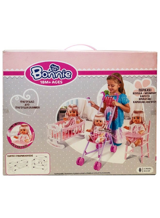 Ledy Toys A Dollhouse with a Stroller, a Bed and a Chair - Image 5