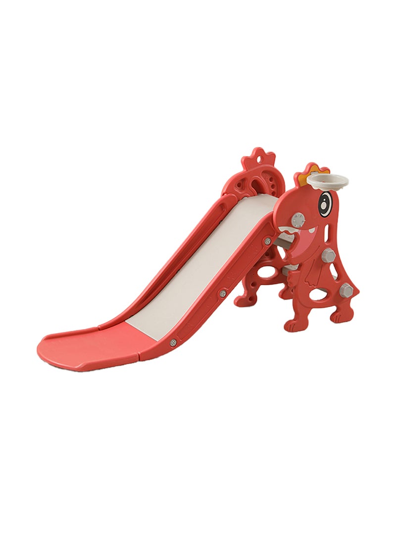 MaBaby Children's Freestanding Slide Indoor Household Small Kids Slide for Toddlers Folding Indoor Freestanding Slide Easy Assemble Children Climber Playset Toy Climber Freestanding Toddler Slide Basketball - Image 1