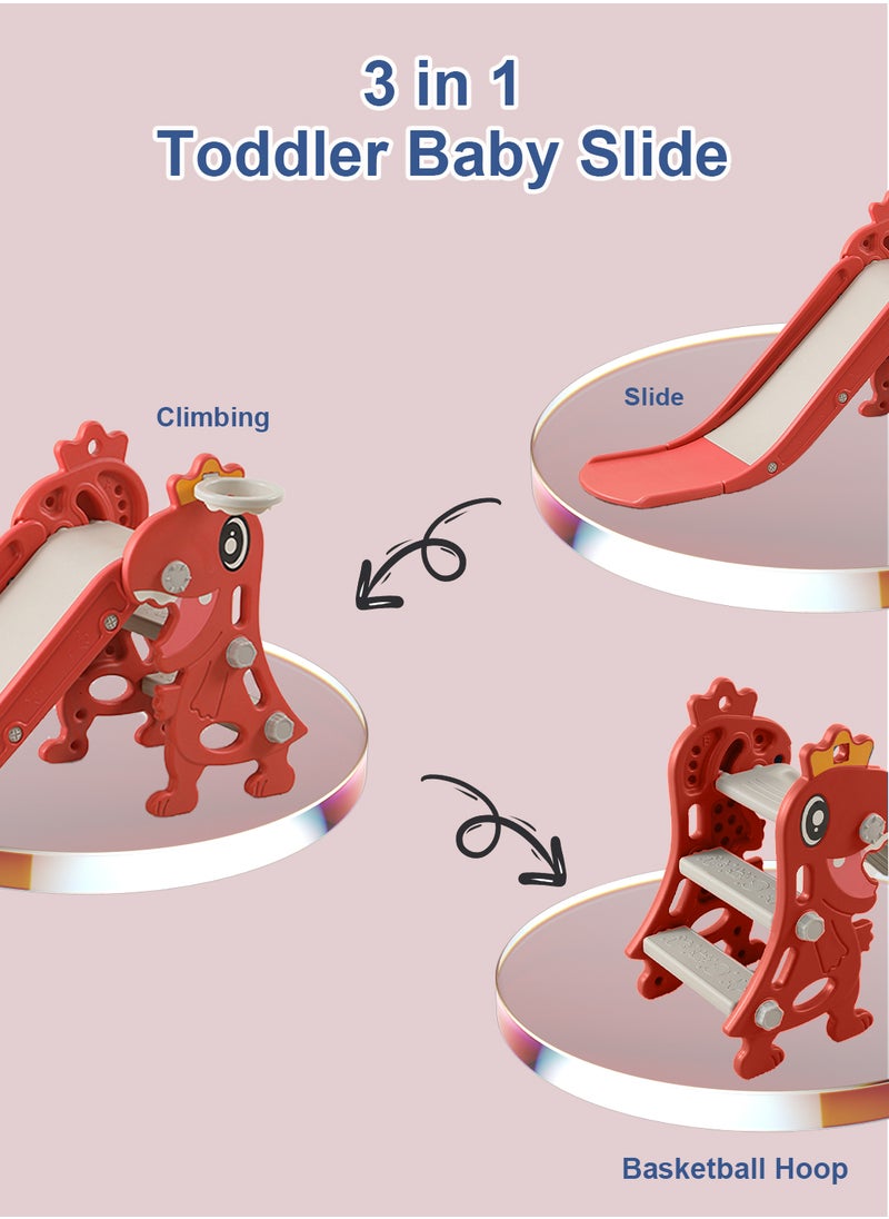 Children's Freestanding Slide Indoor Household Small Kids Slide for Toddlers Folding Indoor Freestanding Slide Easy Assemble Children Climber Playset Toy Climber Freestanding Toddler Slide Basketball - pzsku/ZE190373AB0D672AA775CZ/45/_/1702626472/60a68896-ad62-46aa-b819-97595cb50cd5