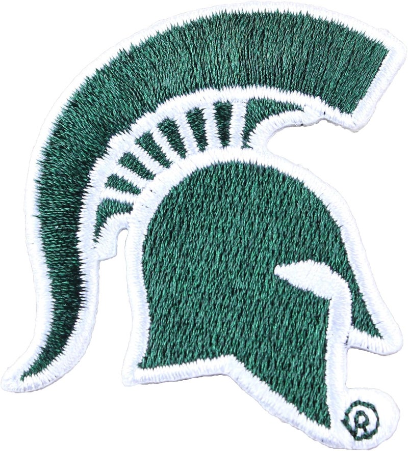 Michigan State Spartans Helmet Logo Iron On Embroidered Patch Small
