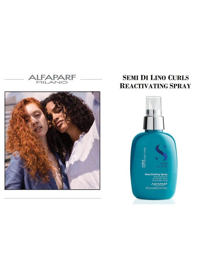 ALFAPARF MILANO Semi Di Lino Curls Reactivating Spray For Wavy And Curly Hair Hydrates And Nourishes Reduces Frizz Humidity And Thermal Protection Veganfriendly Formula 4.23 Fl. Oz.  - Image 4