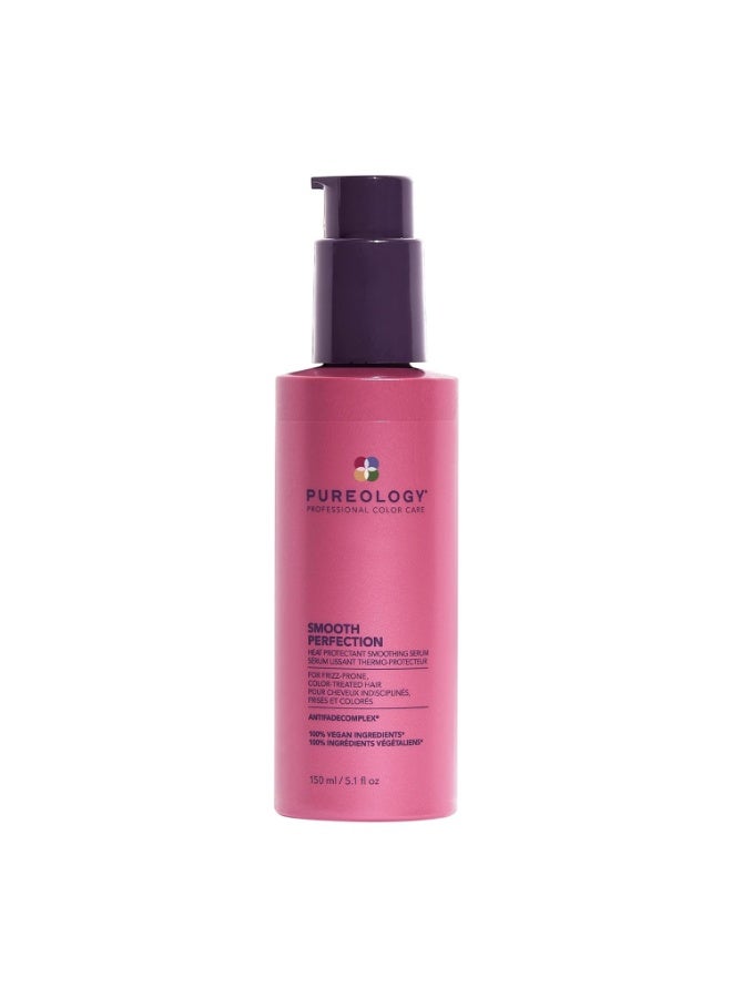 PUREOLOGY Pureology Smooth Perfection Smoothing Serum - For Normal to Thick and Frizzy Hair, Smooths Hair & Protects Against Heat Damage, Sulfate-Free & Vegan - Image 1