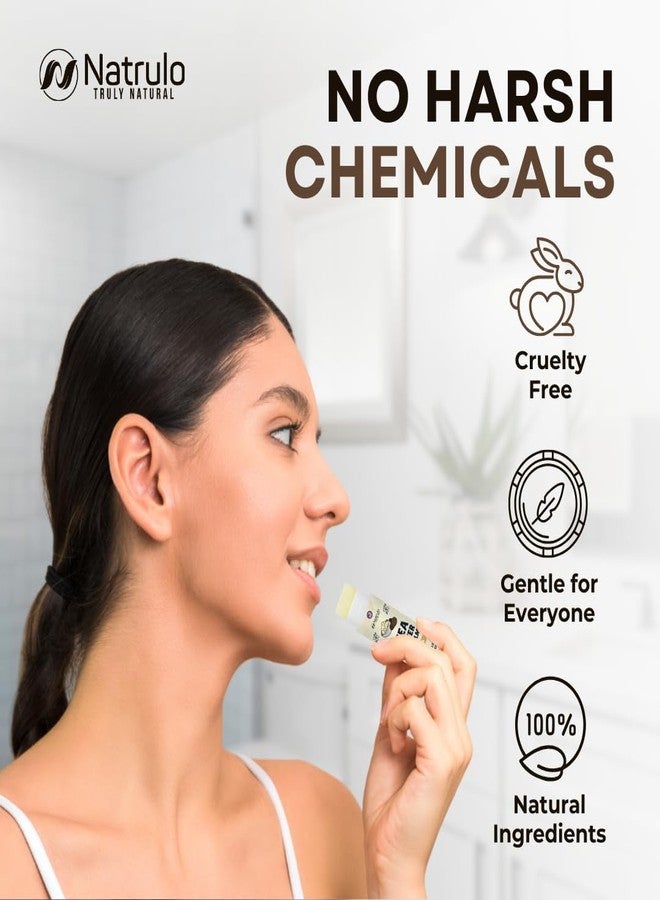 Natrulo Shea Butter Lip Balm – Natural Hydrating Chapstick with Beeswax & Coconut Oil – Lip Repair for Dry Cracked Lips – Moisturizing Lip Care Treatment for Men, Women & Kids – Daily Lip Care, Made in USA - Image 4