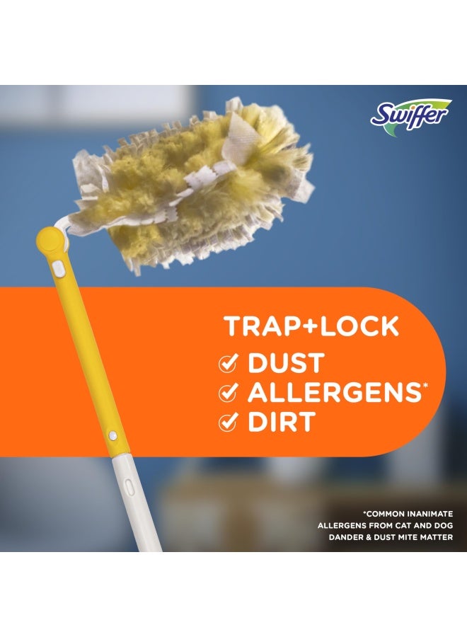 Swiffer Dusters Heavy Duty Extender Starter Kit Ceiling Fan Duster 13 Piece Set 1 Handle 12 Dusters  - Image 4