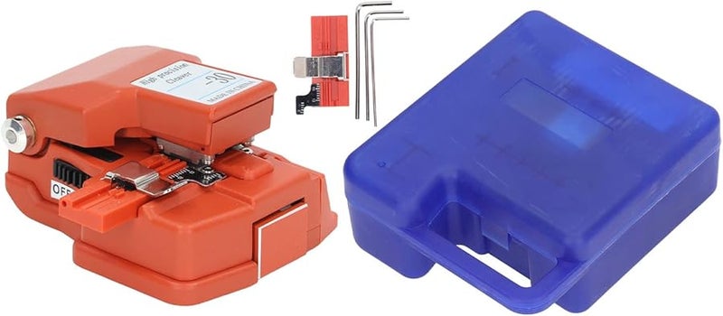 Orange Fiber Optic Cleaver Aluminum Alloy Stable Fiber Cutter Tool For Cold Splice - Image 2