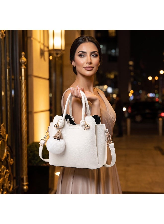 حقيبة يد متعددة الطبقات للنساء في الربيع والصيف، حقيبة عرضية كبيرة السعة، حقيبة كتف أنيقة بألوان متنوعة، خفيفة الوزن وعصريّة للاستخدام اليومي - Image 2