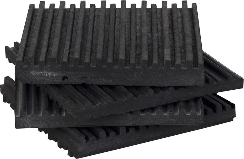 UPE Group 4 Pack of Anti Vibration Pads 4" x 4" x 3/8" All Rubber Vibration isolation pads - Image 1