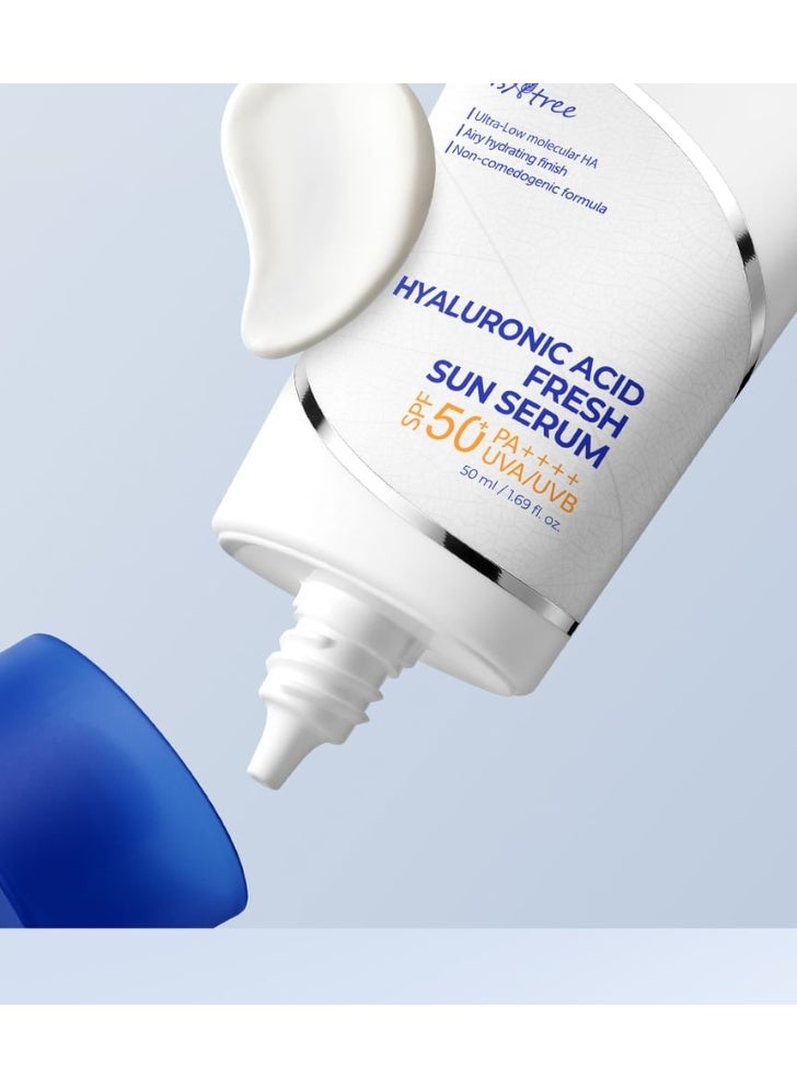 IsNtree The Ultimate Hydrating Shield Isntree Hyaluronic Acid Natural Sun Cream (SPF 50+ / PA++++) - 50ml - Image 3