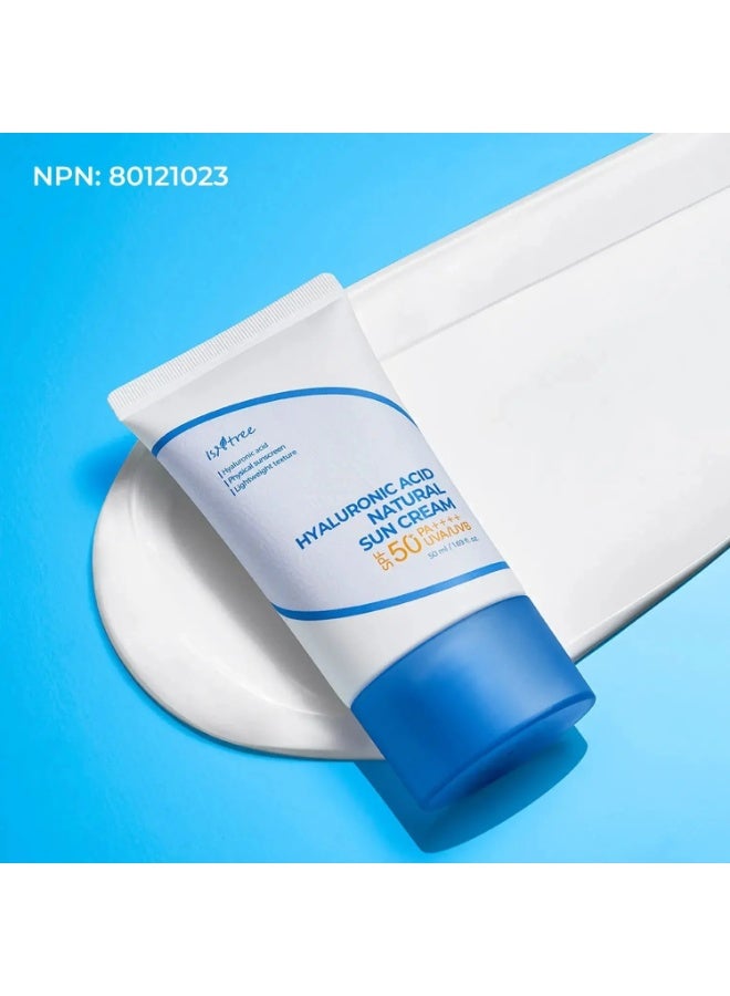 IsNtree The Ultimate Hydrating Shield Isntree Hyaluronic Acid Natural Sun Cream (SPF 50+ / PA++++) - 50ml - Image 4