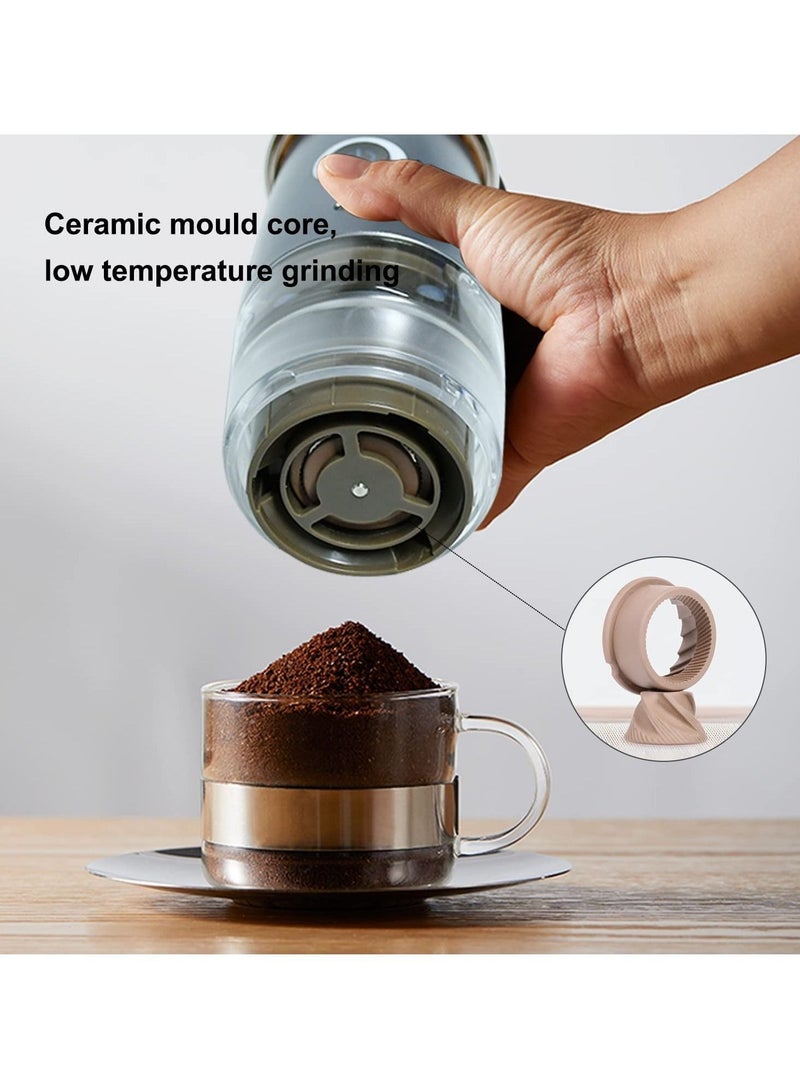 Portable Electric Burr Coffee Grinder, Electric Coffee Bean Grinder, Adjustable Automatic Conical Burr Grinder with 5 Precise Grind Settings for Espresso/Drip Coffee/Drip Coffee/French Press (Sliver) - Image 5